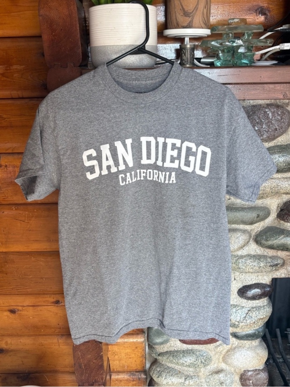 San Diego California Graphic Tee Shirt Trip Vacation Medium Unisex T-Shirt Grey